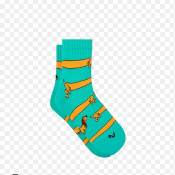 NIP MeUndies Supima Cotton Quarter Socks - Medium in Wiener Takes All. - Picture 2 of 7